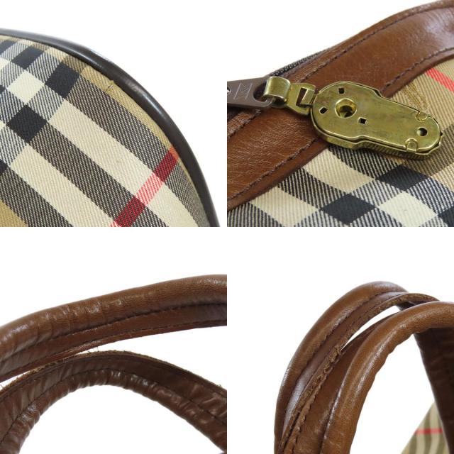 BURBERRY バーバリー ノバチェック ボストンバッグ キャンバス