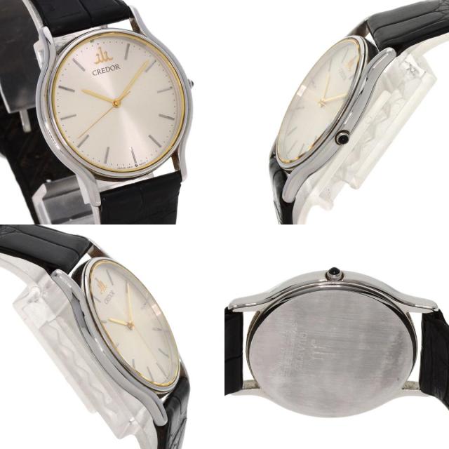 SEIKO セイコー 9571-6000 クレドール 腕時計 ステンレススチール/革