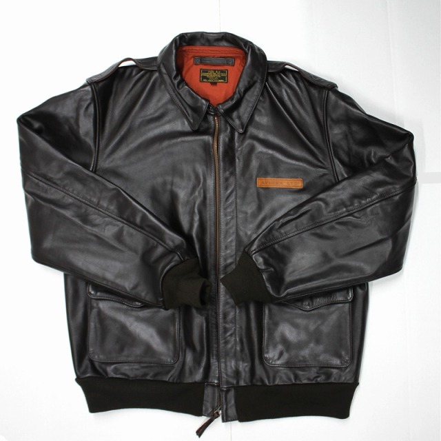 AVIREX USA製 A-2 メンズ レザー革ジャン フライトジャケット メンズ