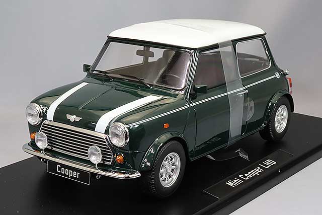 KKスケール 1/12 ミニ クーパー サンルーフ ダークグリーン/ホワイト