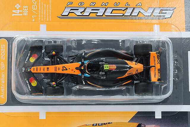 ブラゴ 1/64 マクラーレン F1チーム MCL39 2025 #4 L.ノリス