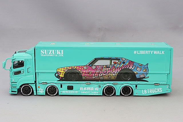 GCD 1/64 三菱LB-トラック FUSO スーパーグレート (右ハンドル) ブルー