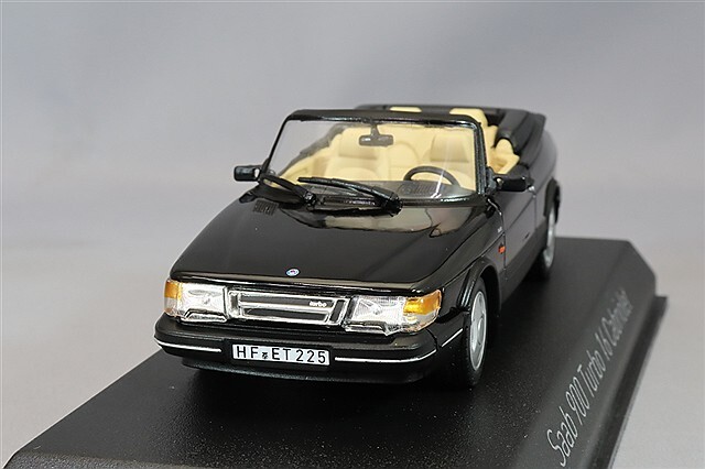 ノレブ 1/43 サーブ 900 ターボ コンバーチブル 1992 ブラック