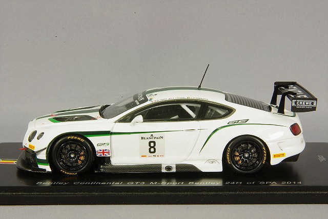 スパーク 1/43 ベントレー コンチネンタル GT3 2014 スパ24H #8 A