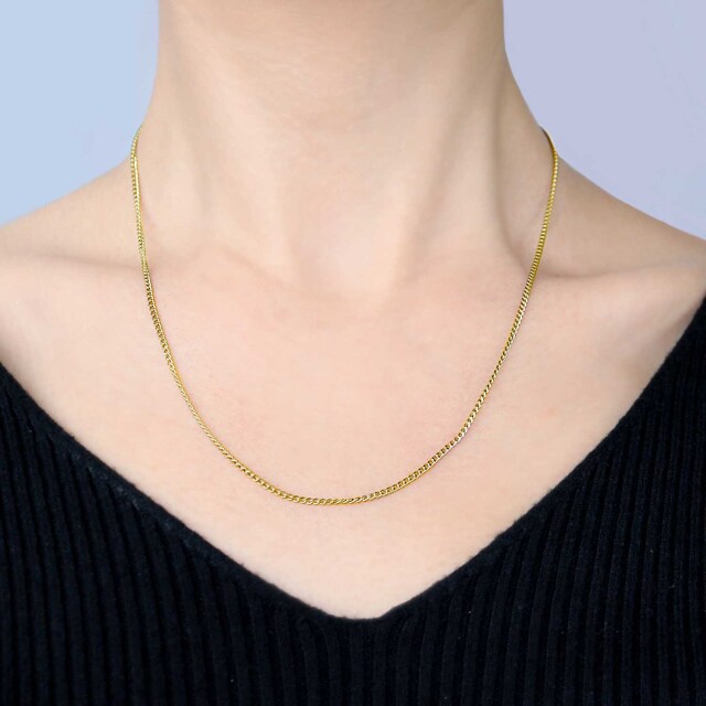 喜平 チェーン ネックレス ゴールド 18金 k18 幅 約 1.6mm 45cm 重量