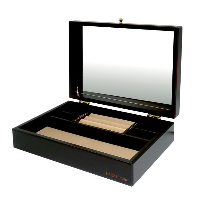 ジュエリー ボックス 木製 アクセサリー ボックス 宝石箱 収納 1段 大