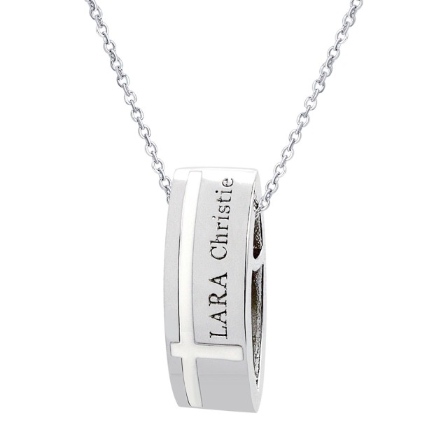 ペアネックレス シルバー925 sv925 銀 マリン クロス p3119-p