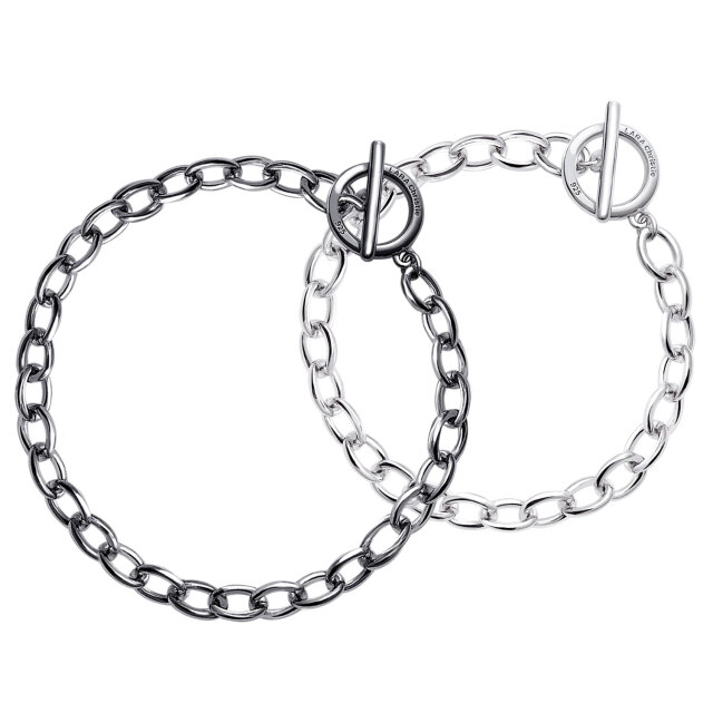 ペア チェーンブレスレット マンテル シルバー925 [ PAIR Label ]