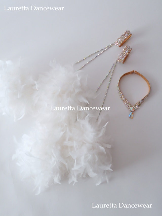 社交ダンスドレス】FW105 ドレス用フロート ネックレス+バングル+