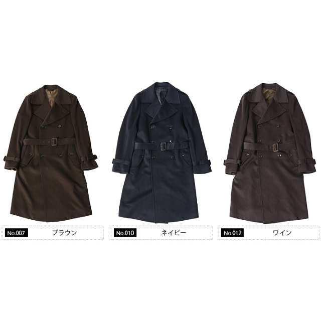 SALE ピアツェンツァ カシミヤ トレンチコート イタリア 秋冬 630807 G