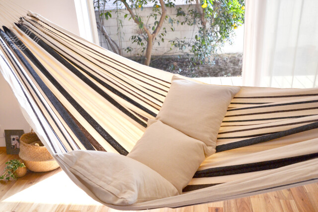 ブラジリアンハンモック(布タイプ)ダブル カフェ