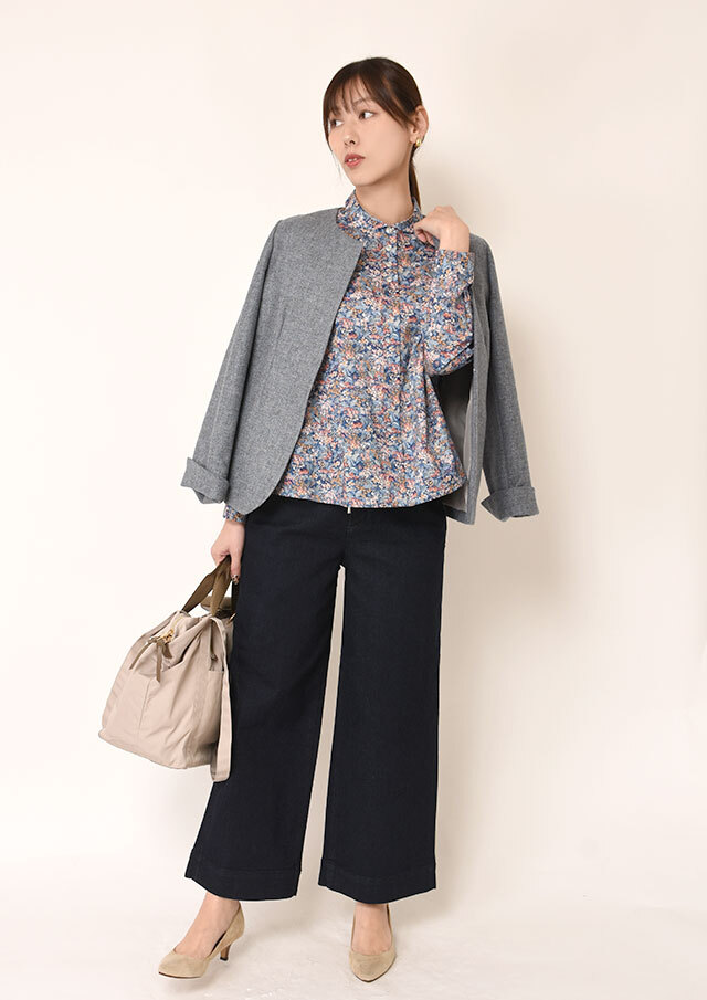 イージーワイドデニムパンツ｜RINSE