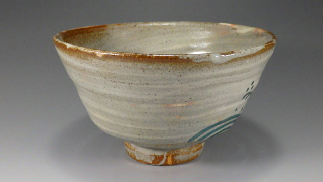 井上春峰（乾山写金彩色絵抹茶茶碗）