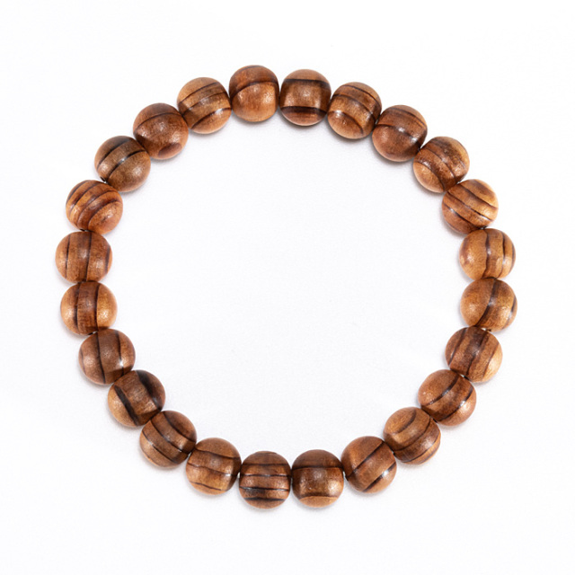 ブレスレット 出雲黒松 （島根県産） 8φ 24玉 （アソート） No.1