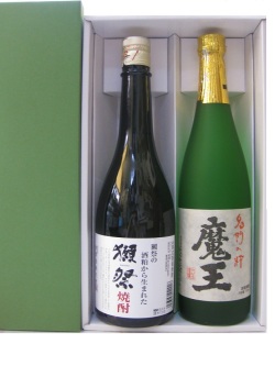 獺祭焼酎・魔王、各720ml 飲み比べ2本セット
