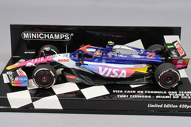 ミニチャンプス 1/43 ビザ キャッシュ RB F1 チーム VCARB 01 2024