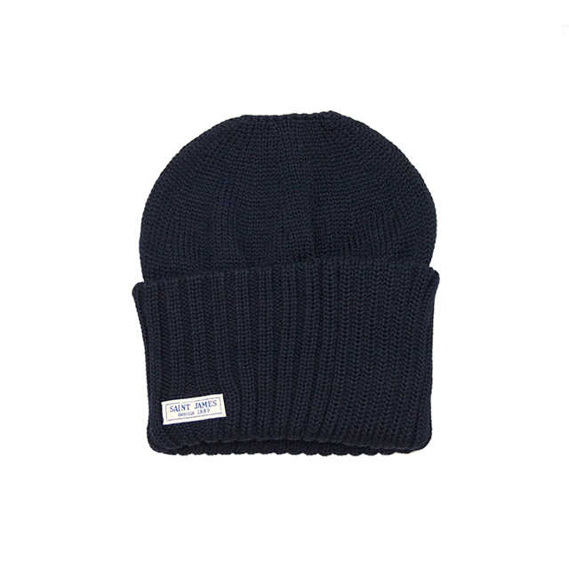 ニットキャップ［ネイビー］：セントジェームス
