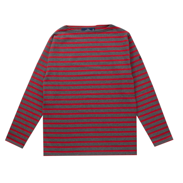 ウェッソン “ボーダー”［霜降りチャコール/ 赤]：セントジェームス