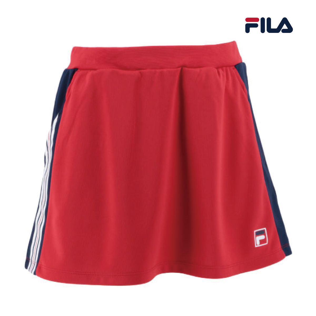FILA レディース フィラ スコート VL7508-11 2023SS レッド UV 吸汗速