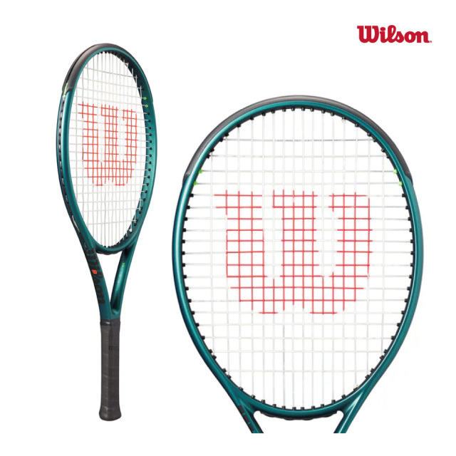 WILSON BLADE 25 V9 RKT 25 WR151610S 2024 ピーコックグリーン 張上げ