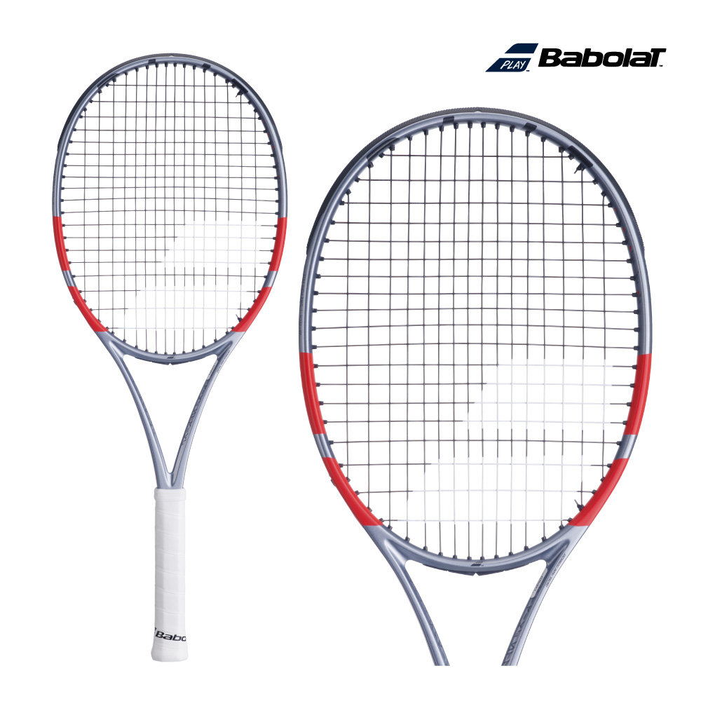 Babolat ピュアストライク100 101579-100 2025FW メタリックグレー