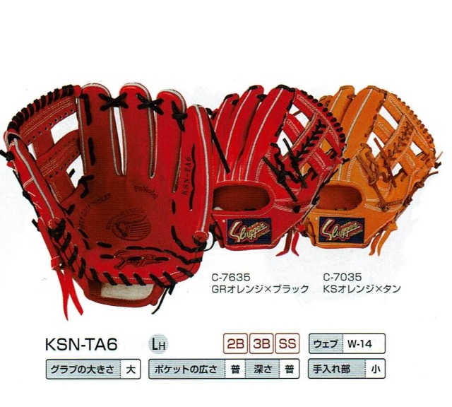 久保田スラッガー 軟式セカンド・ショート・サード用【ソフト兼用