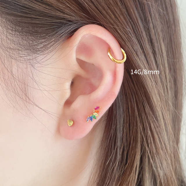 14G 16G 18G ］進化版セグメントリング☆ヒンジ付だから、キャッチは