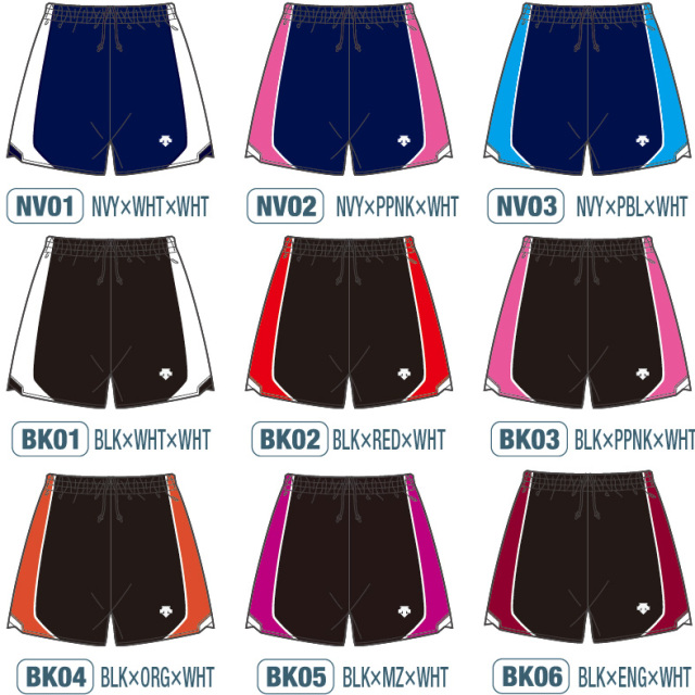 デサント】【lightCompo】OVL-L6402／6402W 昇華プリントゲームパンツ