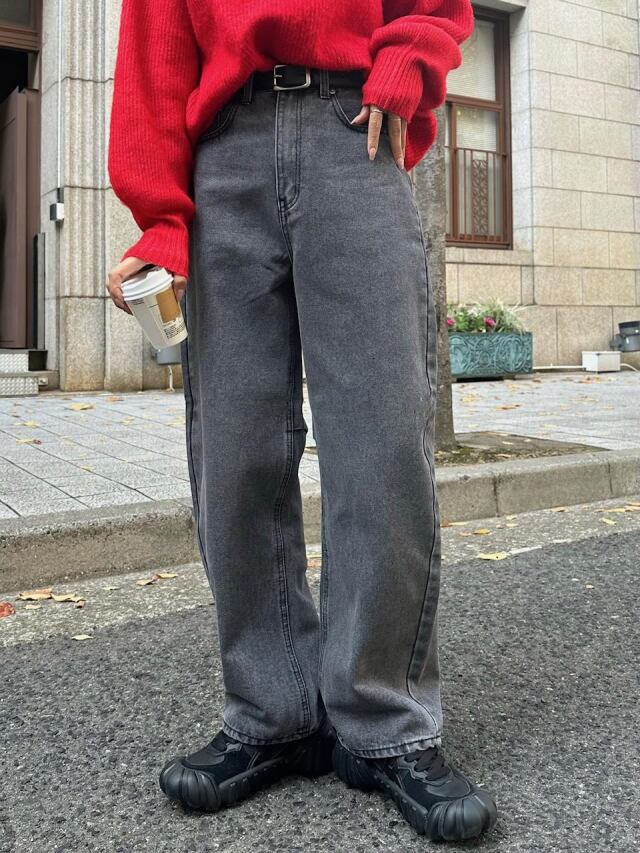 High west curve denim pants ( 3color )