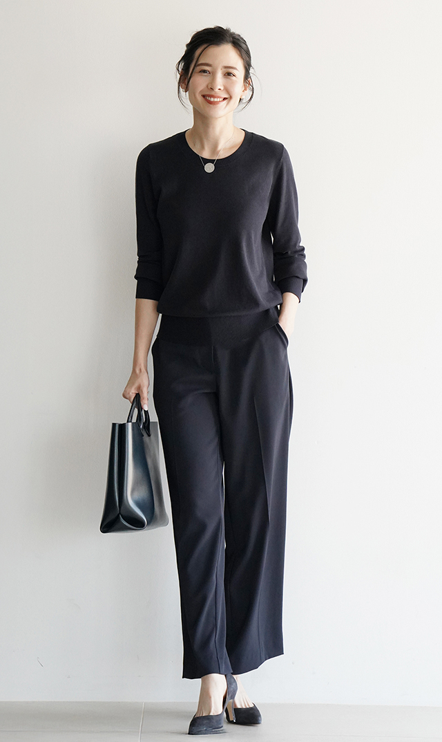 太すぎず細すぎず、絶妙なサイズ感と程よいストレートシルエットに