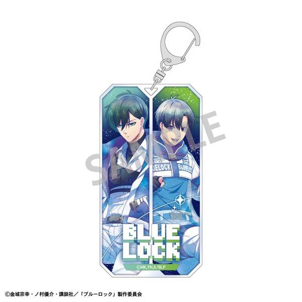 ブルーロック スリムキーホルダー(ペア) 潔 世一・糸師 凛／サイバー