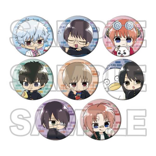 3年Z組銀八先生 ぷち窓 グリッター缶バッジ 8個入BOX | 4573618344072