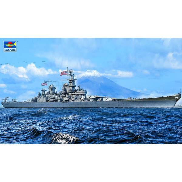 トランペッター 1/700 アメリカ海軍戦艦 BB-61 アイオワ スケール