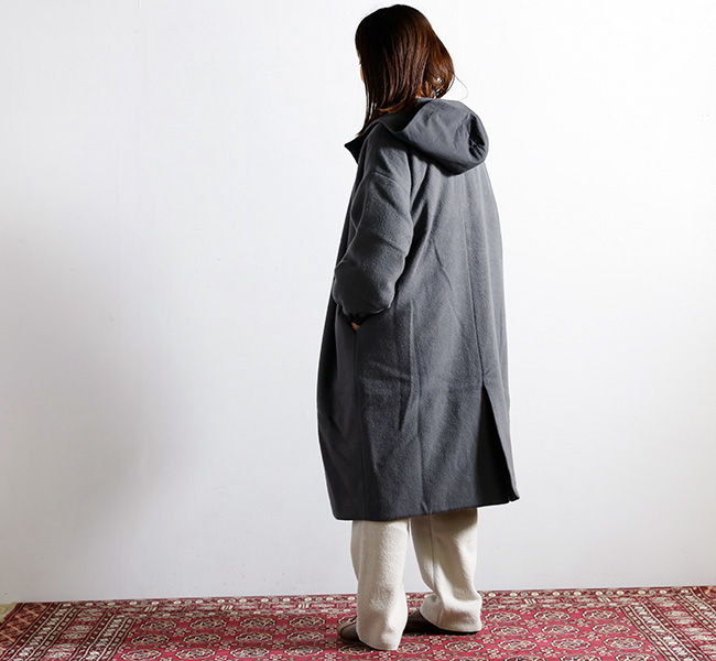 evam eva エヴァムエヴァ ウールパディングロングコート wool padding