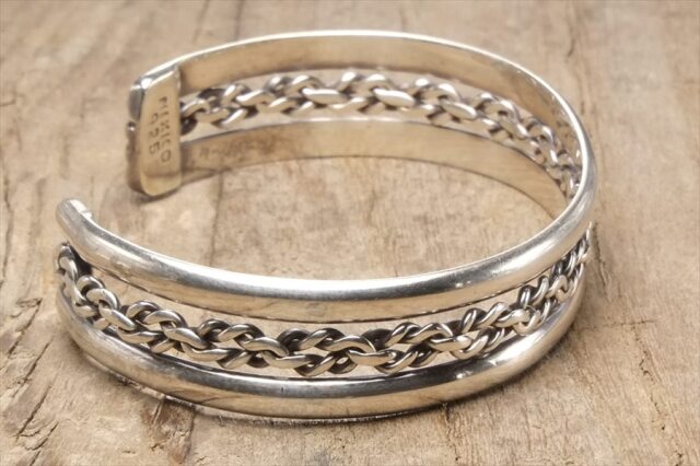 バングル ブレスレット メキシカン ジュエリー ヴィンテージ シルバー