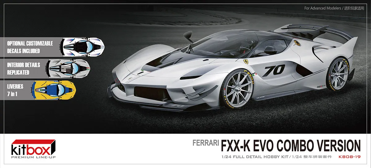 KITBOX / PZYmodel 1/24 レジンキット フェラーリ FXX-K Evo
