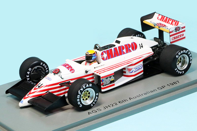 スパーク 1/43 AGS JH22 オーストラリアGP 1987 6th R.モレノ S7221