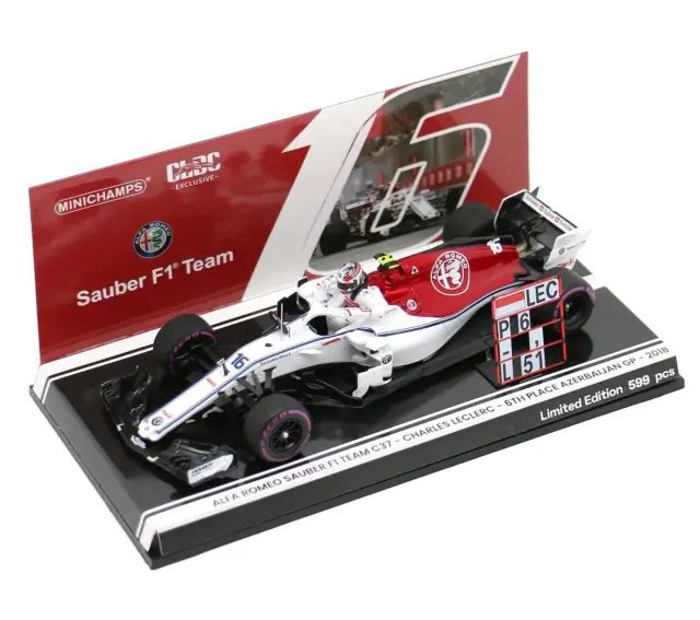 CLDC特注ミニチャンプス 1/43 ザウバー C37 アゼルバイジャンGP 2018 C