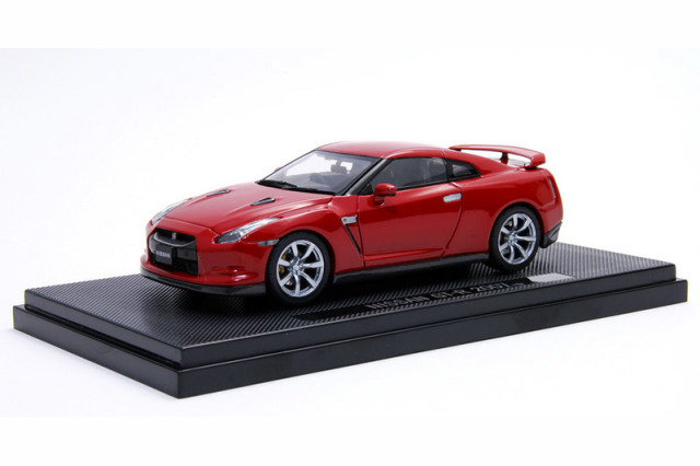 44103 - エブロ 1/43 ニッサン GT-R ブラックエディション 2007 レッド
