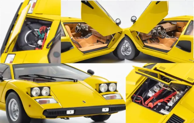 予約] 京商 1/18 ランボルギーニ カウンタック LP400S ホワイト フル