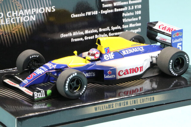 ミニチャンプス FW14B N.マンセル 1992ワールドチャンピオン