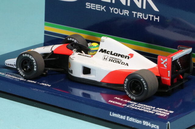 ミニチャンプス 1/43 マクラーレン ホンダ MP4/6 A.セナ 1991 ワールド