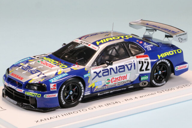 スパーク 1/43 ザナヴィ ヒロト ニッサン スカイライン GT-R R34 JGTC