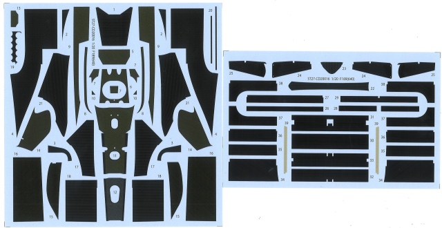 スタジオ27 1/20 フェラーリ F189 640 カーボンデカール タミヤ対応