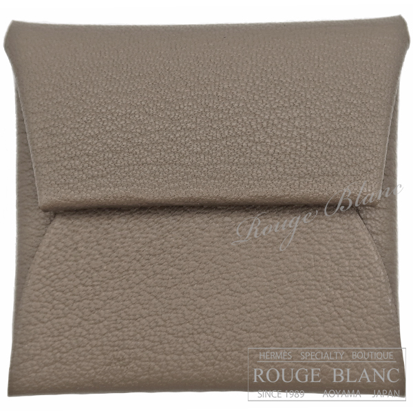 エルメス バスティア コインケース エトゥープ シェーヴル 【新品