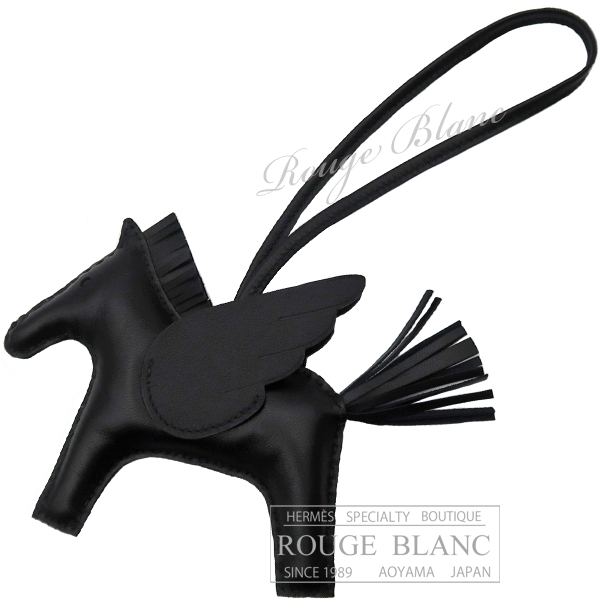 エルメス ロデオ ペガサス MM ブラック 黒 バッグチャーム 【新品