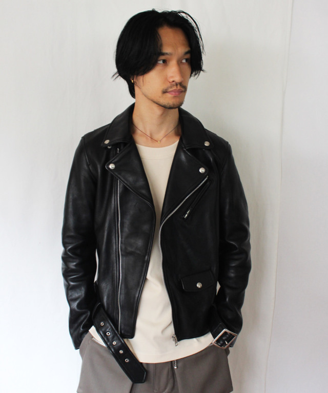 beautiful people vintage leather THE / a riders jacket black