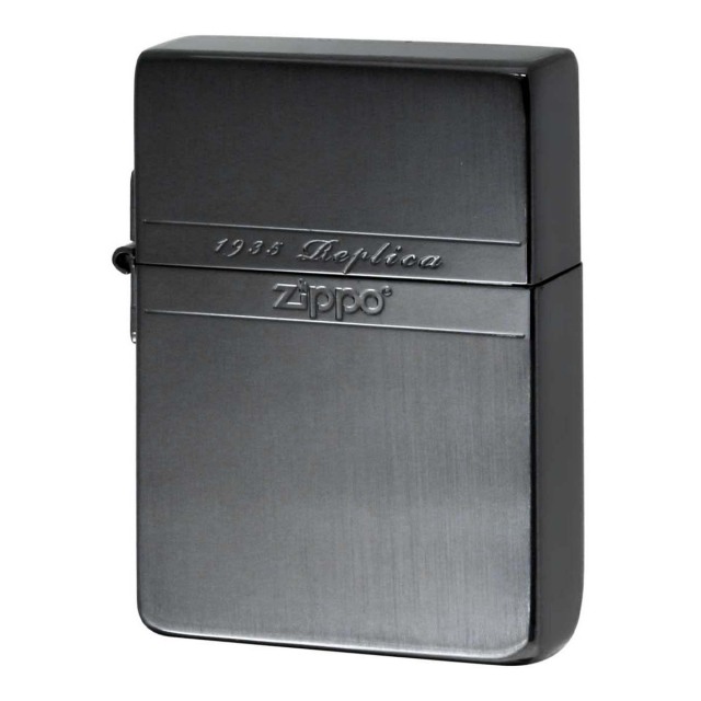 Zippo ジッポー 1935レプリカ ミラーライン ブラックニッケル サテーナ