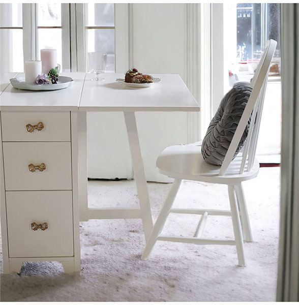 ダイニングチェア ウィンザーチェア ホワイト ココリボン｜おしゃれ