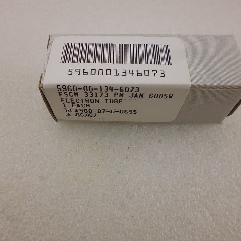 新品 長期保管品 真空管 JAN-6005W GE製 ( ZHW-TUBE-042) | 高